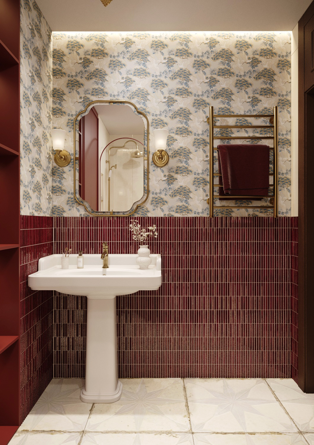 Red Bathroom